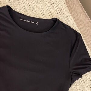 Abercrombie & Fitch Black Short Sleeve Bodysuit Tee